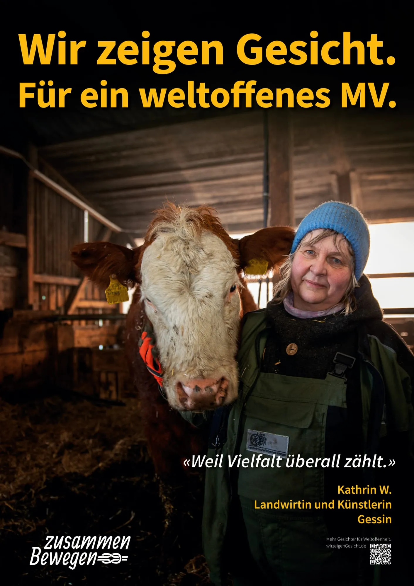 Plakat: «Weil Vielfalt überall zählt.» — Gessin