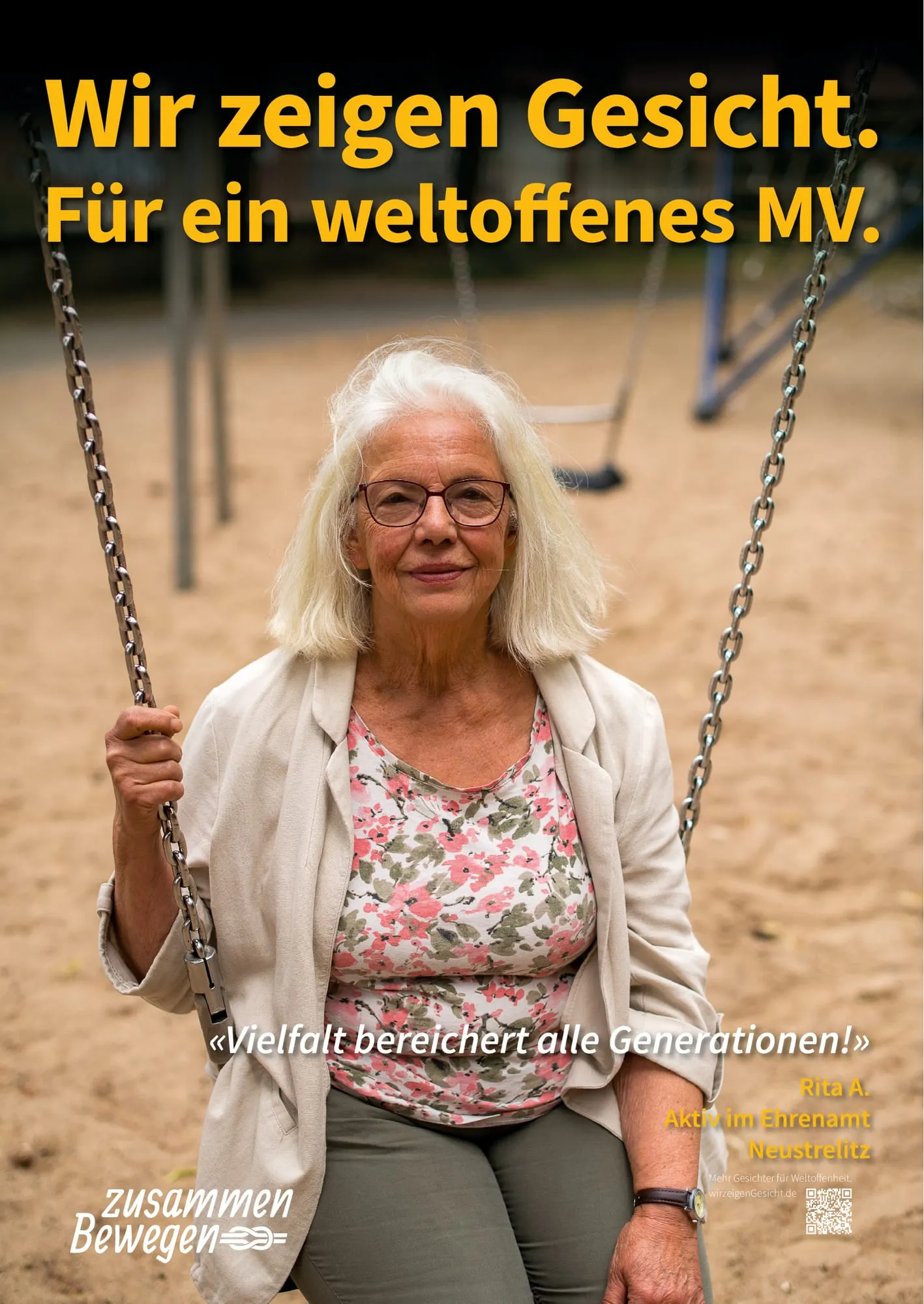 Plakat: «Vielfalt bereichert alle Generationen!» — Neustrelitz
