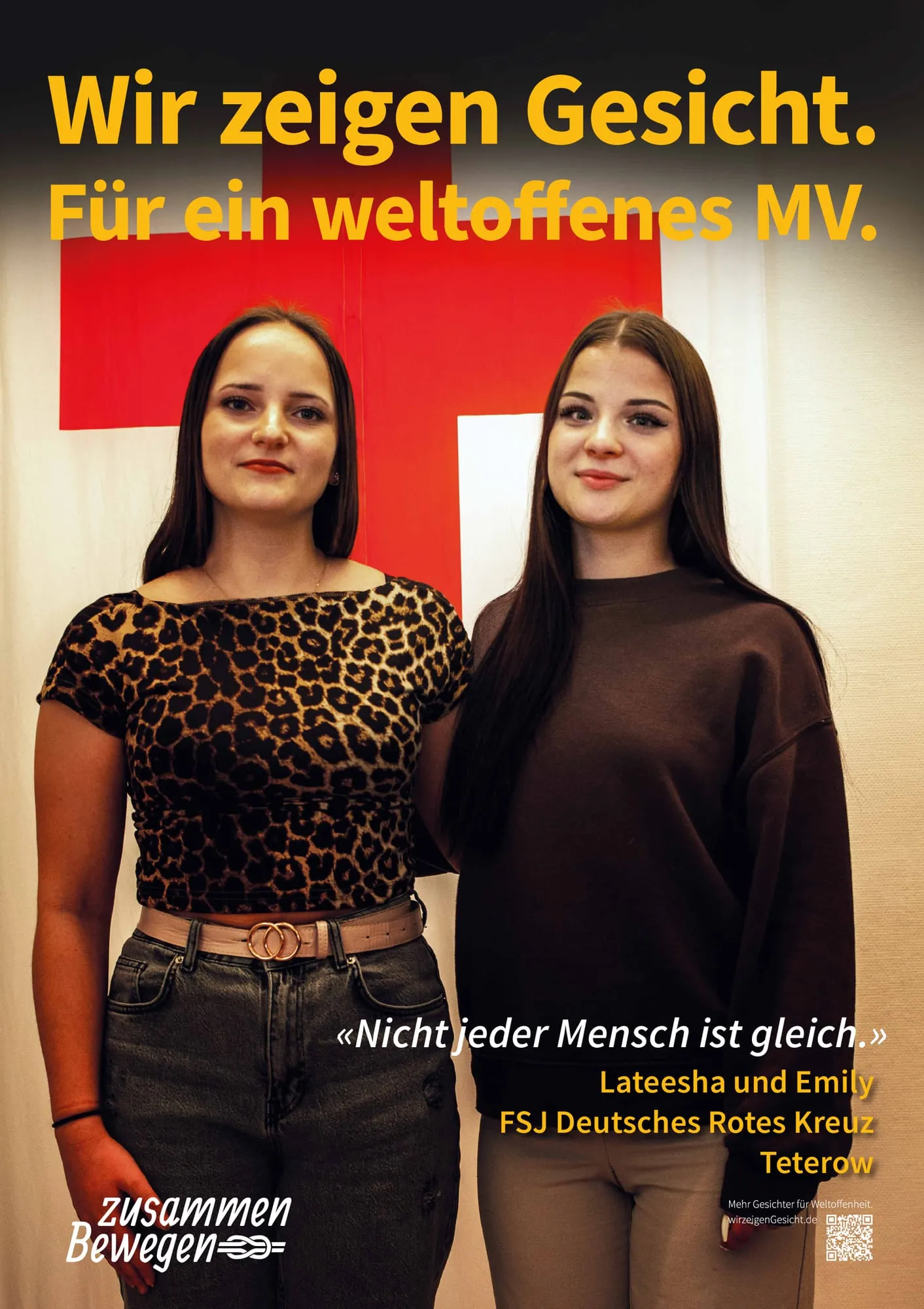 Plakat: «Nicht jeder Mensch ist gleich.» — Teterow