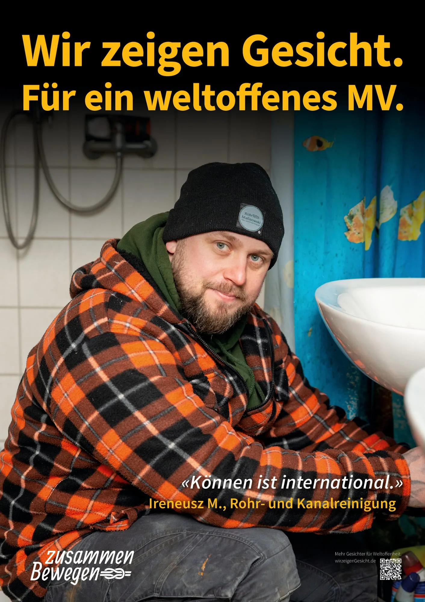 Plakat: «Können ist international.» — Parchim
